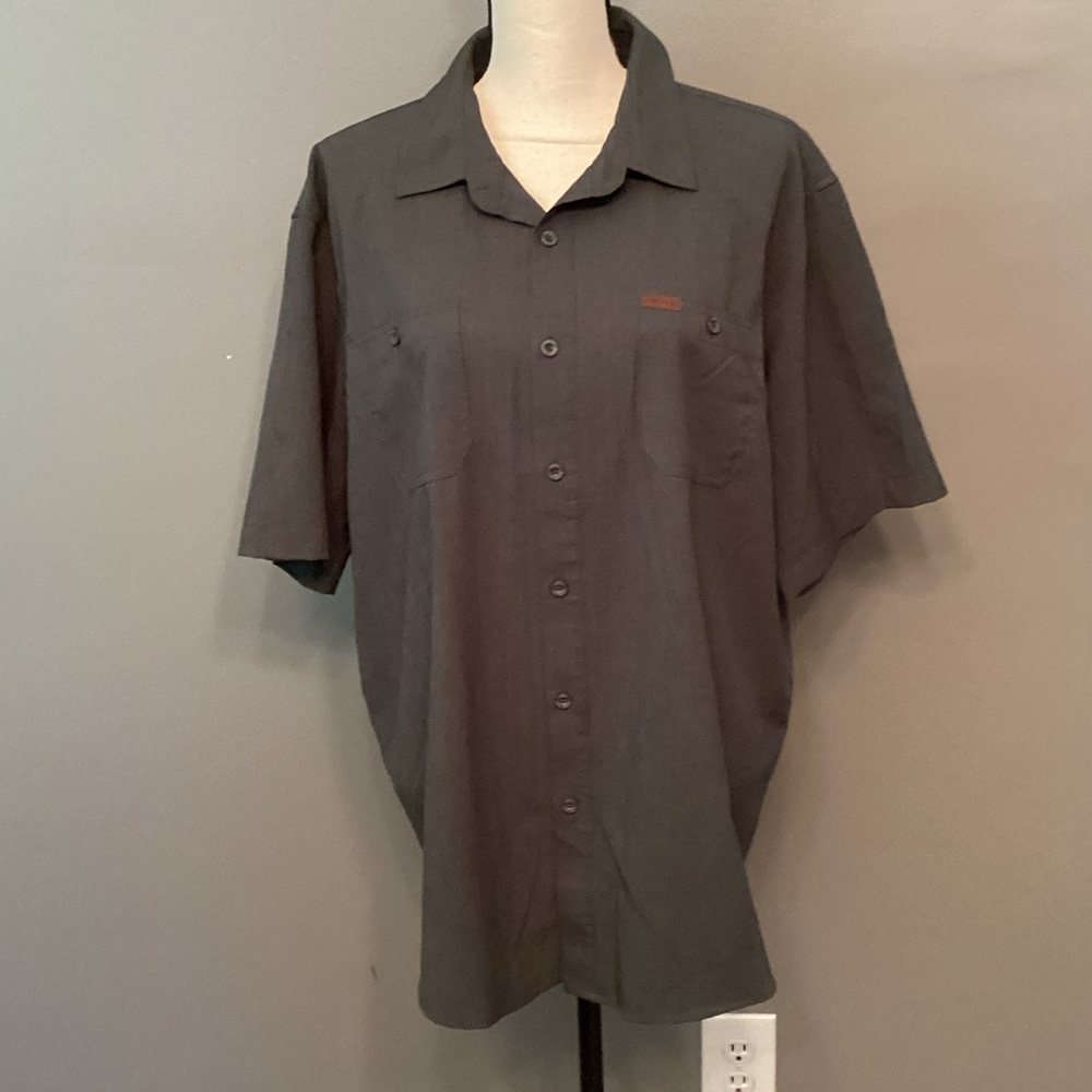 Men’s Orvis XL Charcoal Button Down Shirt EUC